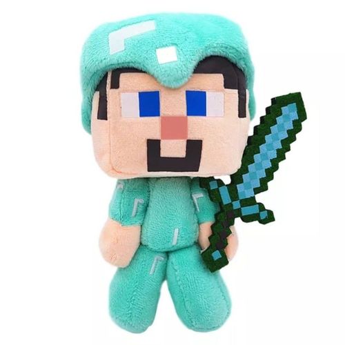 Minecraft Steve Avec Épée Peluche Peluche Peluche 17 Cm Goodnice