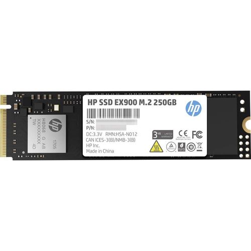 HP EX900 - SSD - 500 Go - interne - M.2 2280 - PCIe 3.0 x4 (NVMe)