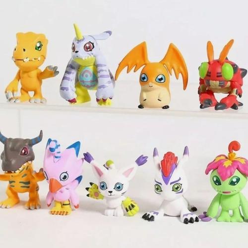 Ensemble De Figurines Digimon De 9 Pièces Telles Que Gatomon Agumon Gabumon And Co Goodnice