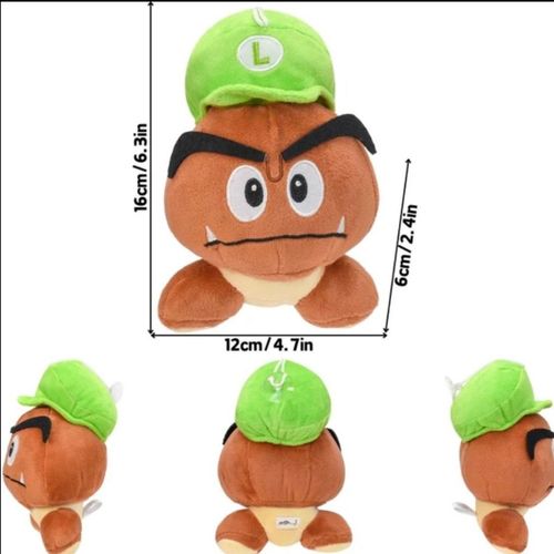 Peluche Super Mario Luigi Goomba Gumba 15 Cm Neuf Goodnice