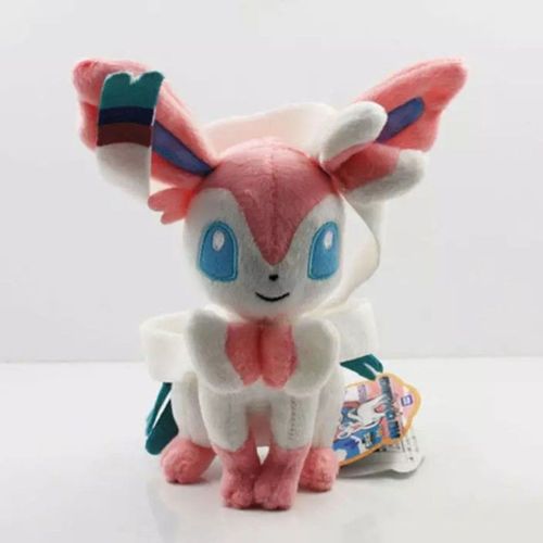 Pokémon Feelinara Sylveon Peluche Peluche Peluche - Peluche 19 Cm Neuf Goodnice