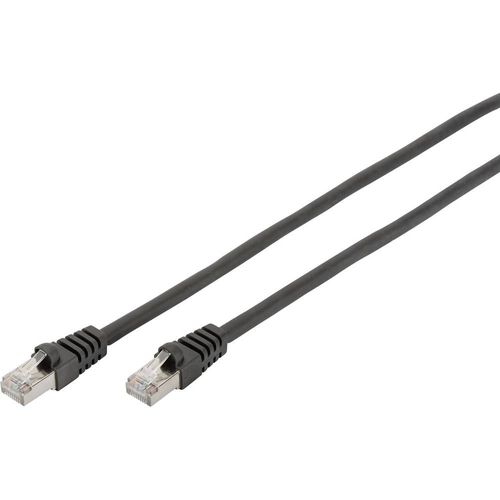 DIGITUS - Cordon de raccordement - RJ-45 (M) pour RJ-45 (M) - 1 m - SFTP - CAT 6 - démarré, sans halogène, sans crochet - noir