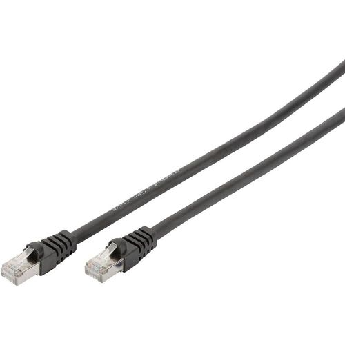 DIGITUS - Cordon de raccordement - RJ-45 (M) pour RJ-45 (M) - 3 m - SFTP - CAT 6 - démarré, sans halogène, sans crochet - noir