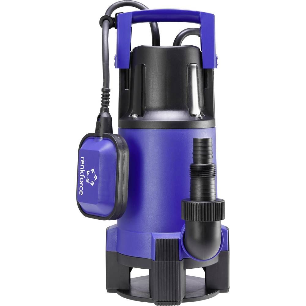 Renkforce 1519498 Pompe submersible pour eaux chargées avec connecteur Schuko 13000 l/h 8 m