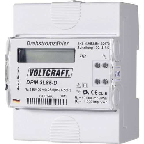 Compteur d'énergie triphasé numérique VOLTCRAFT DPM 3L85-D 85 A conformité MID: non