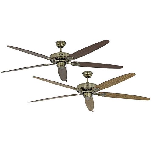 Ventilateur de plafond CasaFan CLASSIC ROYAL 180 MA Eiche ant./Nussbaum 5 pales (Ø) 180 cm imitation bois de chêne antiq