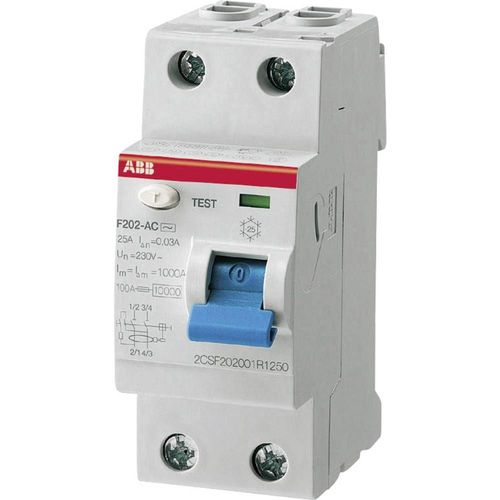 ABB Interrupteur différentiel ABB 2 pôles, 25 A 0,03