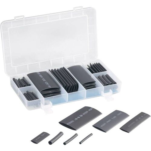 Assortiment de gaines thermorétractables 2:1 TRU COMPONENTS 1564899 63 pièces