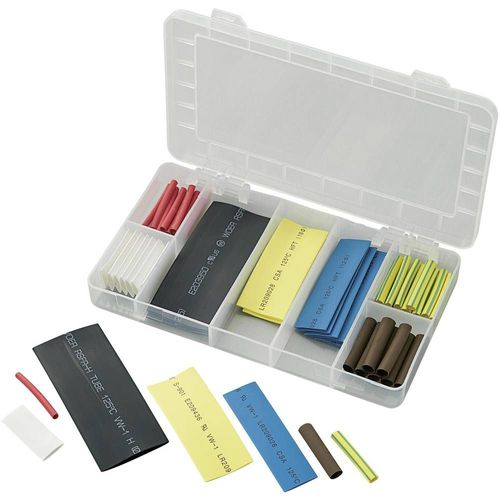 Assortiment de gaines thermorétractables 2:1 TRU COMPONENTS 1565052 63 pièces