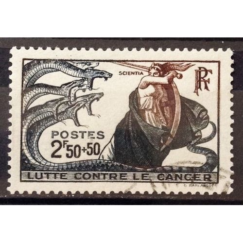Lutte Contre Le Cancer 2f50+50 (Très Joli N° 496) Obl - France Année 1941 - N22436