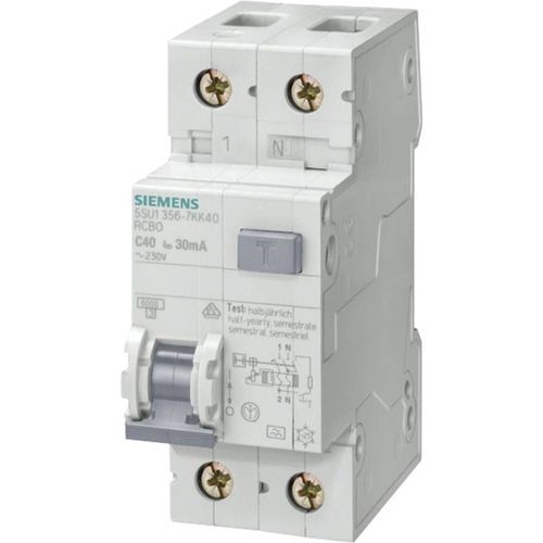 Interrupteur différentiel Siemens FI-/Leitungsschutzeinr. Typ A 5SU1356-6KK20 1 pôle 20 A 230 V