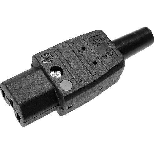 Connecteur secteur Kaiser 783/sw 783 Série 783 femelle, droit Nbr total de pôles: 2 + PE 10 A noir 1 pc(s)