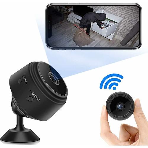Mini Camera Cachée WiFi Petite, Full HD 1080P de Surveillance de Sécurité Bébé Caméra sans Fil avec Vision Nocturne et Détection de Mouvement Micro Caméra Intérieure/Extérieure MNS
