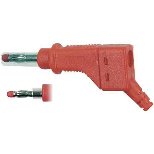 Fiche banane mâle de sécurité Ø de la broche: 4 mm Stäubli XZGL-425 66.9328-22 rouge 1 pc(s)