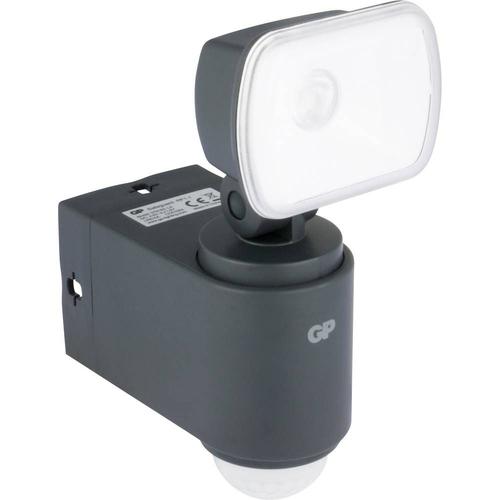 Projecteur LED extérieur avec détecteur de mouvements blanc neutre GP Batteries RF1.1 noir