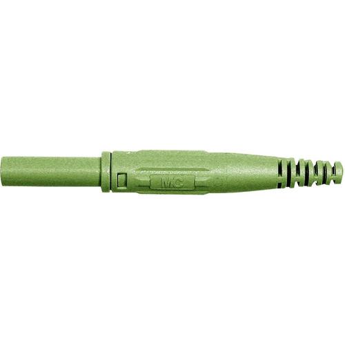 Fiche banane femelle de sécurité Ø de la broche: 4 mm Stäubli XK-410 66.9155-25 vert 1 pc(s)