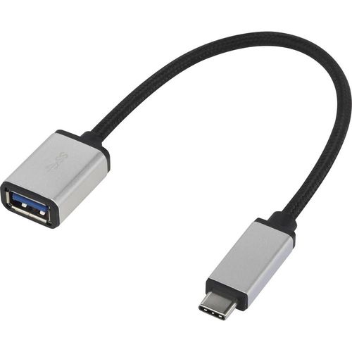 Renkforce USB Câble de raccordement [1x USB-C? mâle - 1x USB 3.0 femelle type A] RF-USBA-MS-01 gainé