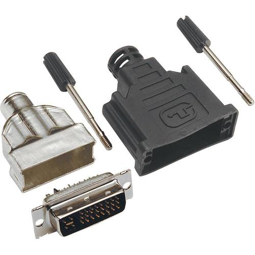 Connecteur DVI mâle, droit Nombre total de pôles: 25 TRU COMPONENTS 1 pc(s)