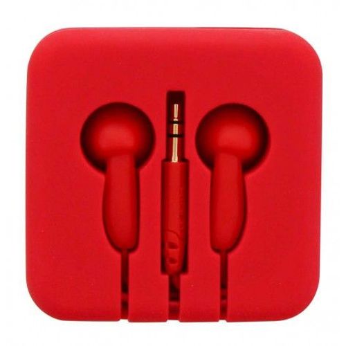 écouteurs boutons avec étui enrouleur en silicone POCKET