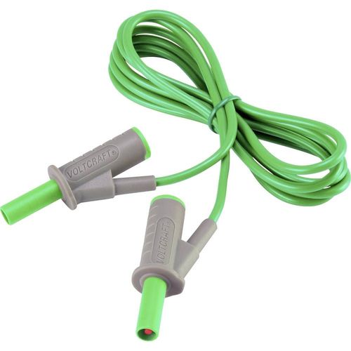 VOLTCRAFT MSB-501 Cordon de mesure de sécurité[Banane mâle 4 mm -Banane mâle 4 mm ] 1.5 m vert