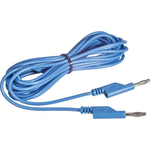 VOLTCRAFT MS5/BL Cordon de mesure[Banane mâle 4 mm -Banane mâle 4 mm ] 5 m bleu
