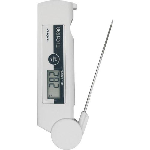 Thermomètre à sonde à piquer (HACCP) ebro TLC 1598 1340-1620 -50 à 200 °C Type de sonde Pt1000 conforme HACCP