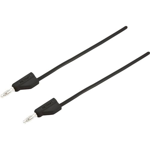 VOLTCRAFT MSB-300 Cordon de mesure[Banane mâle 4 mm -Banane mâle 4 mm ] 1.5 m noir