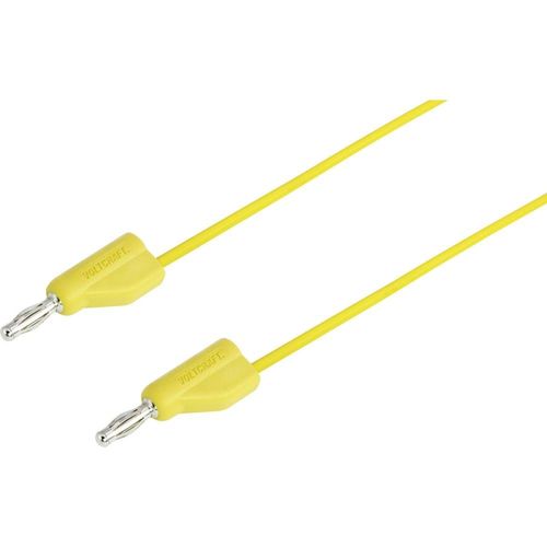 VOLTCRAFT MSB-300 Cordon de mesure[Banane mâle 4 mm -Banane mâle 4 mm ] 5 m jaune