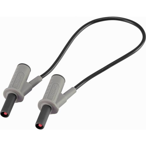 VOLTCRAFT MSB-501 Cordon de mesure de sécurité[Banane mâle 4 mm -Banane mâle 4 mm ] 0.25 m noir