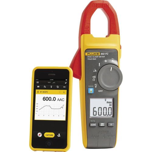 Pince ampèremétrique, Multimètre Fluke 4695814 numérique Etalonné selon: d'usine (sans certificat) CAT III 600 V, CAT