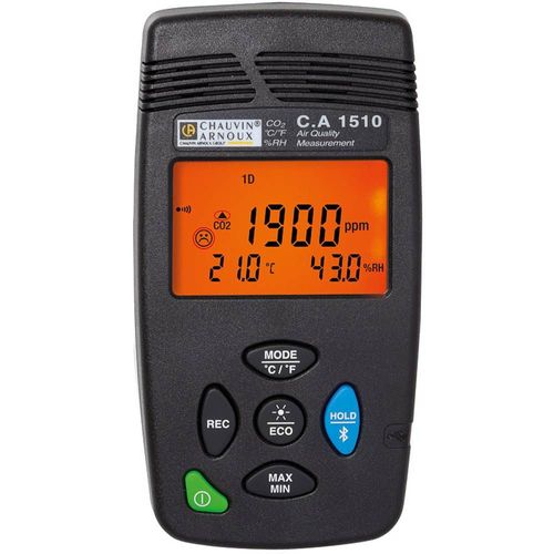 Chauvin Arnoux CA1510S Indicateur de dioxyde de carbone 0 - 5000 ppm avec fonction enregistreur de données