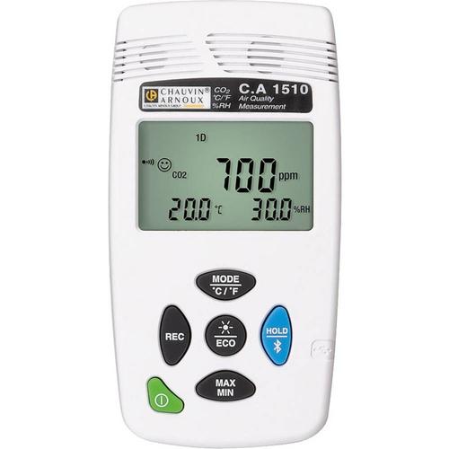 Chauvin Arnoux CA1510W Indicateur de dioxyde de carbone 0 - 5000 ppm avec fonction enregistreur de données