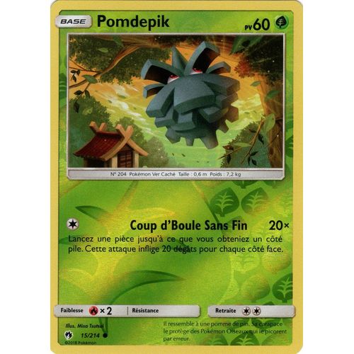 Carte Francaise Pomdepik Reverse 15/214 Tonnerre Perdu Pokemon