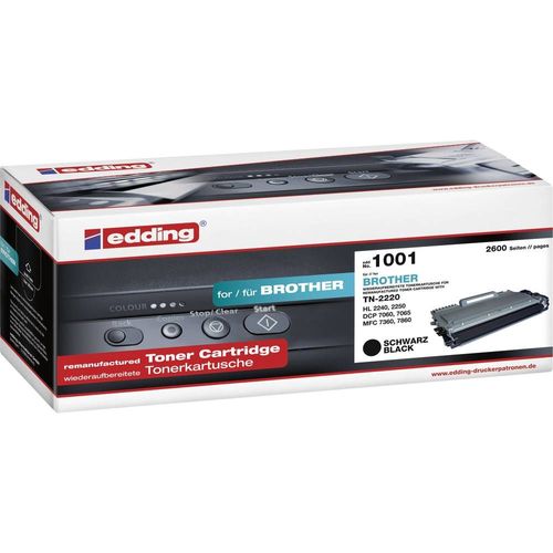 Edding Toner ersetzt Brother TN-2210, TN-2220 compatible noir 2600 Pages EDD-1001