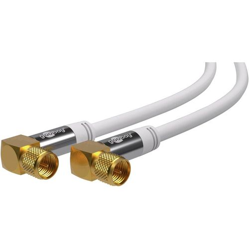 Câble de raccordement Goobay 70484 [1x F mâle - 1x F mâle] 3.00 m blanc