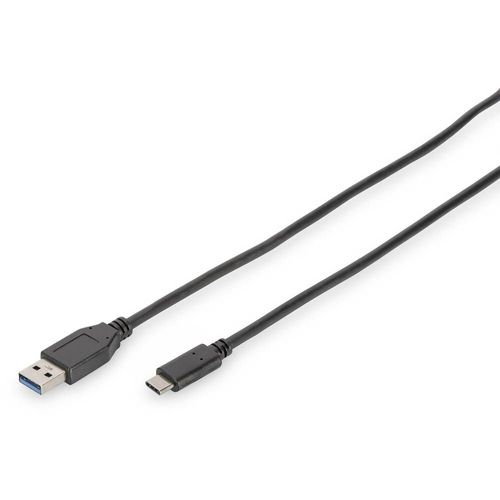 DIGITUS - Câble USB - USB type A (M) pour 24 pin USB-C (M) - USB 3.1 - 1 m - moulé - noir