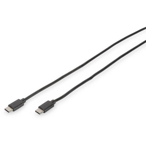 DIGITUS - Câble USB - 24 pin USB-C (M) pour 24 pin USB-C (M) - USB 2.0 - 1 m - noir