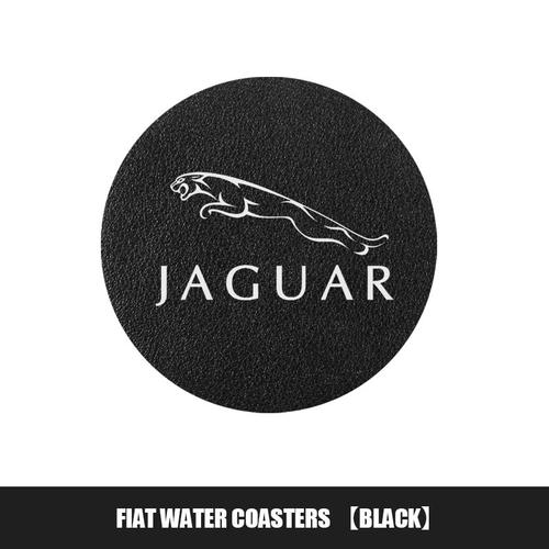 Pu Noir - Tapis De Voiture En Cuir Pu, 2 Pièces, Emblème De Voiture, Accessoires Pour Jaguar Xel Xfl Xf F-Type F-Pace E-Pace I-Pace
