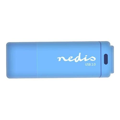 Nedis - Clé USB - 32 Go - USB 2.0 - bleu