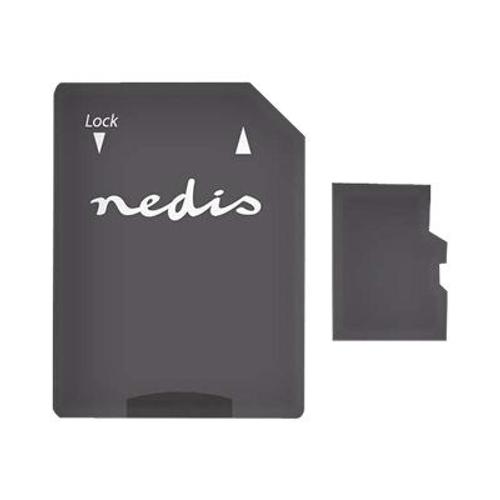 Nedis MMSD64100BK - Carte mémoire flash (adaptateur microSDXC vers SD inclus(e)) - 64 Go - UHS-I / Class10 - microSDXC UHS-I - noir