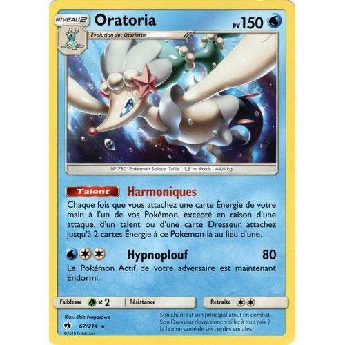 Carte Francaise Oratoria 67/214 Tonnerre Perdu Pokemon