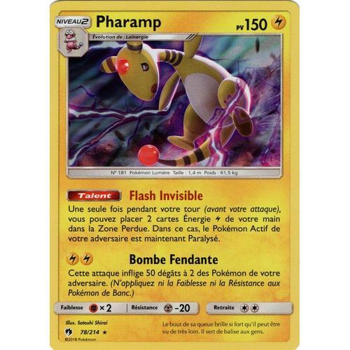 Carte Francaise Pharamp 78/214 Tonnerre Perdu Pokemon