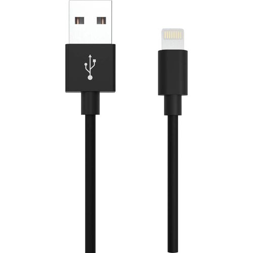 Ansmann iPad/iPhone cable data/câble de charge [1x USB 2.0 prise mâle A - 1x Apple Lightning] 1.2m noir
