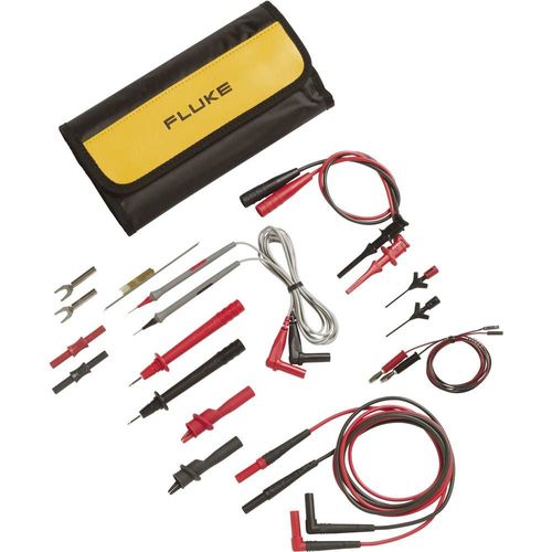 Fluke TLK287 Set de cordons de mesure de sécurité[Banane mâle 4 mm, pointe de test -Banane mâle 4 mm ] rouge, noir