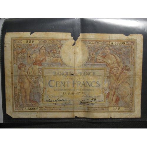 Billet 100 Francs De Luc Olivier Merson 1937