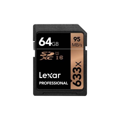 Lexar Professional - Carte mémoire flash - 64 Go - UHS-I U1 / Class10 - 633x - SDXC UHS-I
