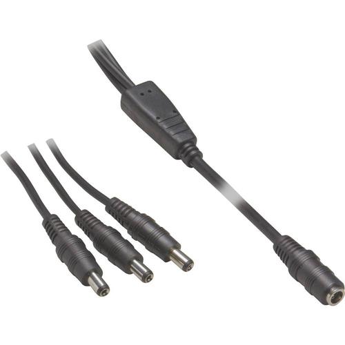 Câble de connexion basse tension VOLTCRAFT 072958C DC femelle ext 5.5 mm int 2.5 mm vers 3x DC mâle ext 5.5 mm int 2.5