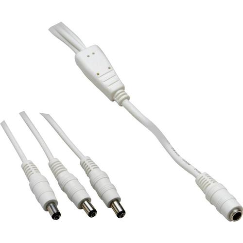 Câble de connexion basse tension VOLTCRAFT 072959C DC femelle ext 5.5 mm int 2.5 mm vers 3x DC mâle ext 5.5 mm int 2.5 m