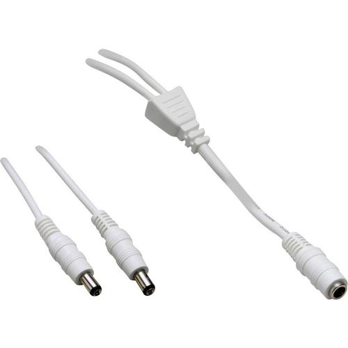 Câble de connexion basse tension VOLTCRAFT 072955C DC femelle ext 5.5 mm int 2.5 mm vers 2x DC mâle ext 5.5 mm int 2.5 m