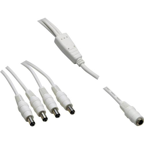 Câble de connexion basse tension VOLTCRAFT 072965C DC femelle ext 5.5 mm int 2.5 mm vers 4x DC mâle ext 5.5 mm int 2.5 m